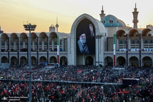 مراسم وداع با پیکر رهبر شهید
