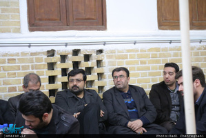 مدیرکل ارشاد و جمعی از اهالی رسانه قم با سید علی خمینی دیدار کردند