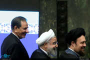 تصاویر حضور سید حسن خمینی در مراسم تحلیف رئیس جمهور روحانی
