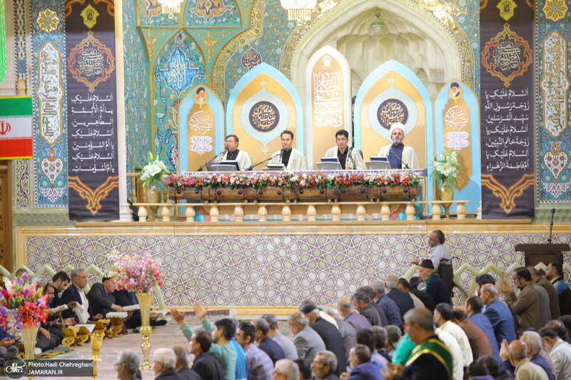 آیین ترتیل خوانی قرآن کریم در حرم حضرت معصومه (س)‎‎