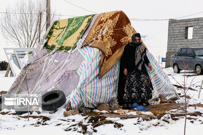 وضعیت زلزله زدگان بخش قطور شهرستان خوی