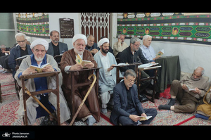 احیای شب بیست و یکم ماه مبارک رمضان در بیت آیت الله العظمی صانعی (ره)