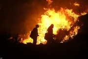 مهار آتش سوزی ‌جنگل‌های بلوط 
