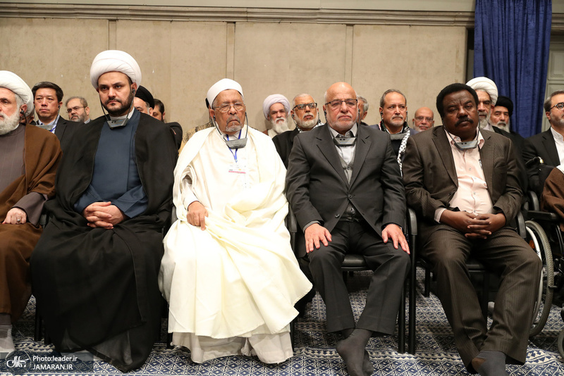 دیدار مسئولان نظام و میهمانان کنفرانس وحدت اسلامى‌ با رهبر معظم انقلاب