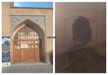 تخریب بخشی از دیوار تاریخی «مسجد نبی» برای ایجاد ورودی تازه / خطر خروج مسجد قزوین از فهرست ثبت جهانی «مساجد ایرانی»