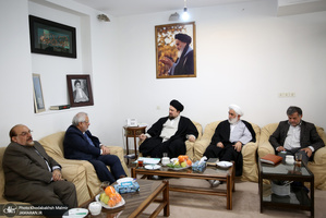 دیدار اعضای شورای مرکزی حزب موتلفه اسلامی با سید حسن خمینی