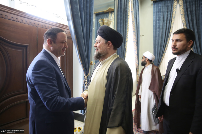 دیدار دبیر شورای عالی مناطق آزاد باسید حسن خمینی