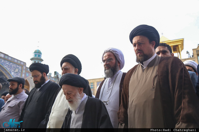  مراسم خاکسپاری پیکر مرحوم حاج سید علی صدر در قم