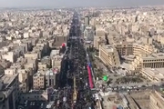 تصاویر هوایی حضور گسترده مردم در راهپیمایی 22_بهمن 