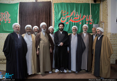 دیدار معاون تبلیغ و امور فرهنگی حوزه علمیه با سید علی خمینی