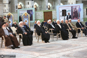 تجدید میثاق رئیس قوه قضائیه و مسئولان عالی قضایی با آرمان‌های حضرت امام خمینی (س)