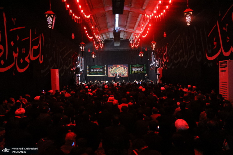 دسته عزاداری شهادت حضرت علی (ع) با حضور آیت‌الله العظمی وحید خراسانی