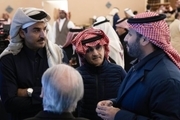 بن سلمان و امیر قطر در مسابقات فرمول ای 