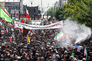 مراسم تشییع شهدای جنگ تحمیلی رژیم صهیونیستی در تهران-5