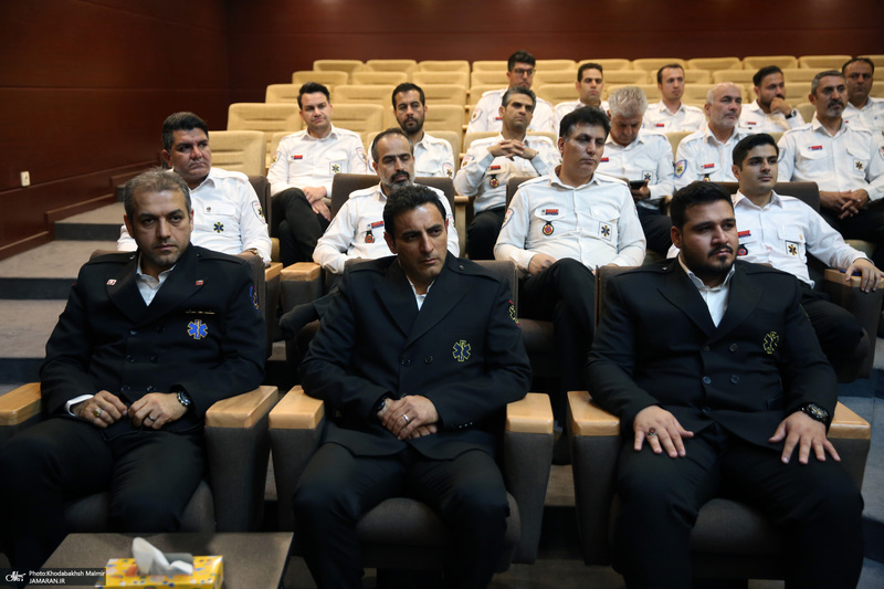 دیدار مدیران اورژانس استان تهران با سید حسن خمینی