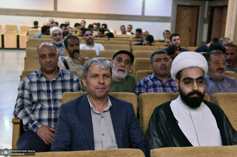 مراسم بزرگداشت احسان صابری در حرم امام خمینی (س)