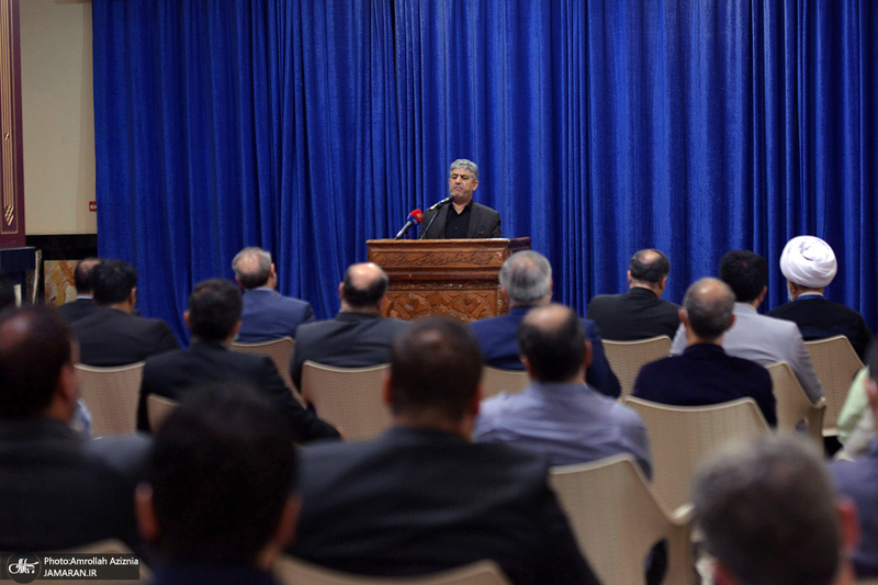 مراسم تودیع و معارفه رئیس حوزه قضایی بخش آفتاب در حرم امام خمینی