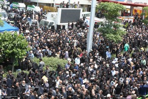 تشییع باشکوه پیکر رئیس جمهوری و یارانش در تهران-7