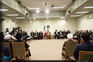 دیدار اعضای ستاد نکوداشت علامه محمدتقی جعفری با رهبر معظم انقلاب 