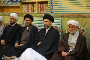 مراسم چهلمین روز درگذشت مرحوم آیت الله سید هادی سیستانی در قم‎