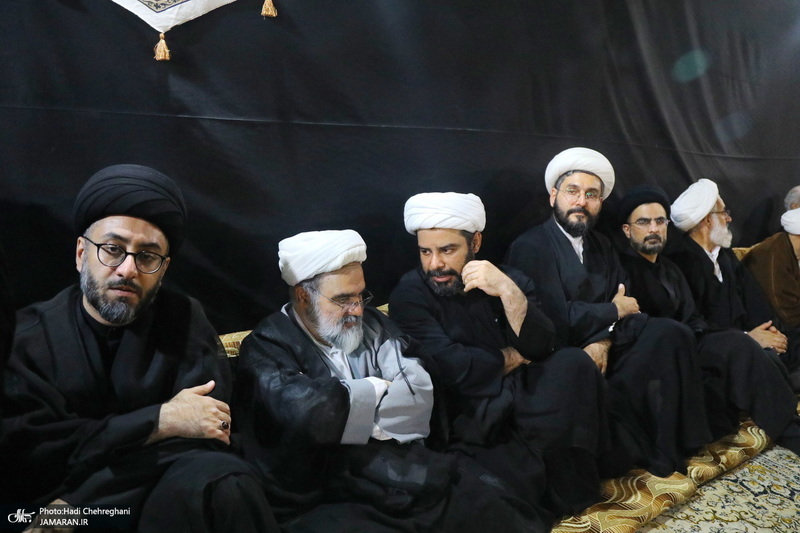 مراسم عزاداری دهه اول ماه صفر در بیت مرحوم آیت الله شاه آبادی‎