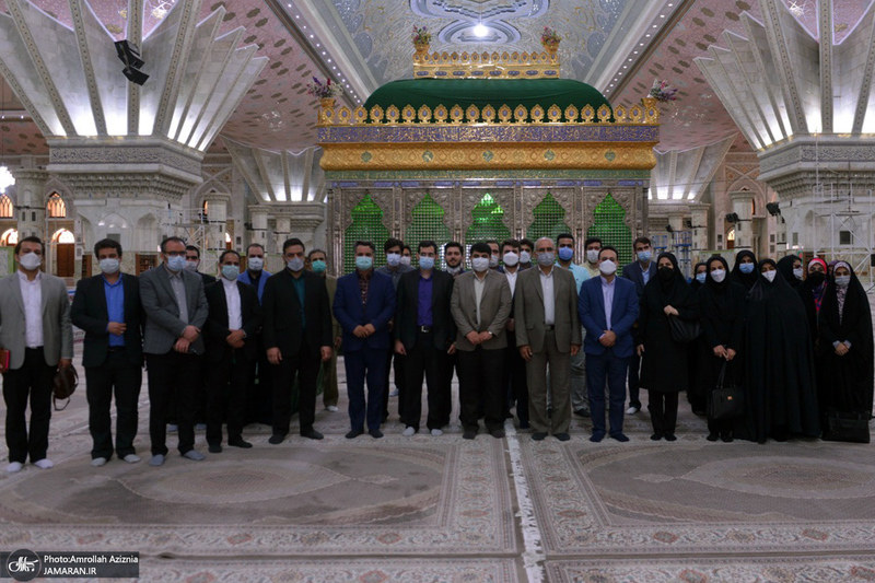 تجدید میثاق دانشجویان و برخی از اعضای جهاد دانشگاهی با آرمان های حضرت امام(س)