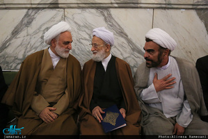 مراسم ختم آیت الله حائری شیرازی(ره) در مدرسه عالی شهید مطهری 