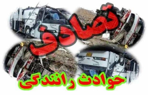 جان باختن ۲ سرنشین افغانی در سانحه جاده‌ای در هشترود