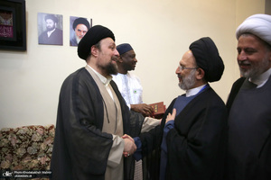 دیدار چند تن از مهمان خارجی سی و هفتمین کنفرانس وحدت اسلامی با سید حسن خمینی