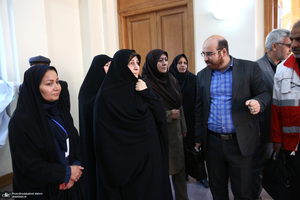 بازدید خانم دکتر فاطمه طباطبایی از دومین هفته فرهنگی بر آستان آفتاب