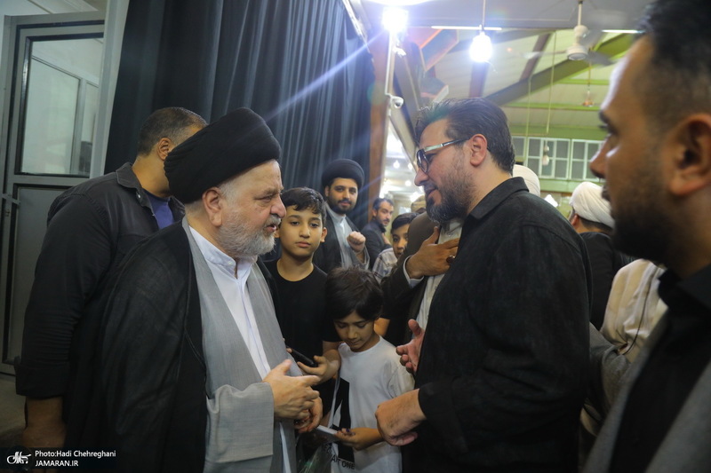 مراسم چهلمین روز تدفین رهبر شهید در دفتر آیت الله العظمی سیستانی در قم