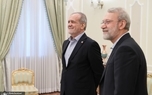 دیدار دبیر شورای امنیت ارمنستان با پزشکیان و لاریجانی در تهران + عکس ها