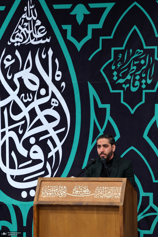 اولین شب مراسم عزاداری حضرت فاطمه‌زهرا (س) در حسینیه امام خمینی