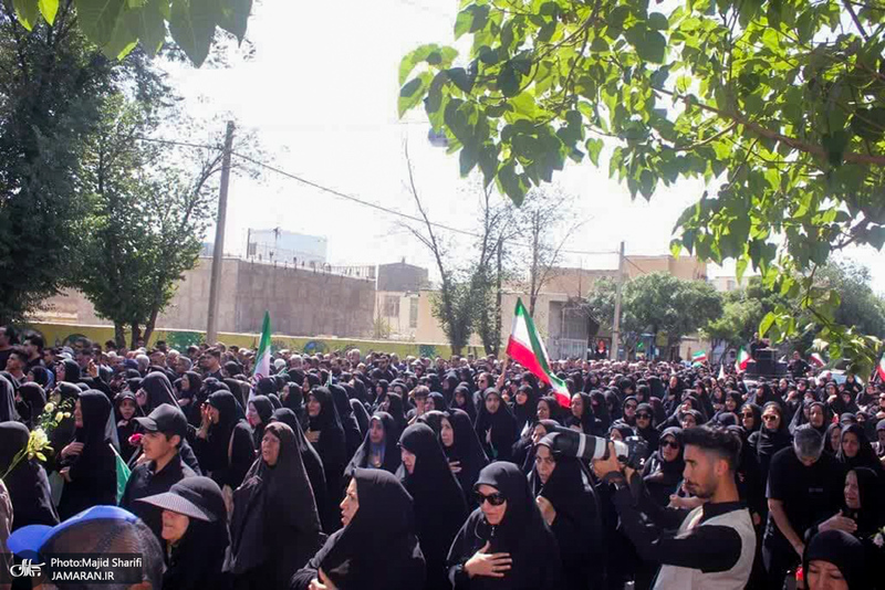 تشییع پیکر شهید «محمد انصاری» در خمین