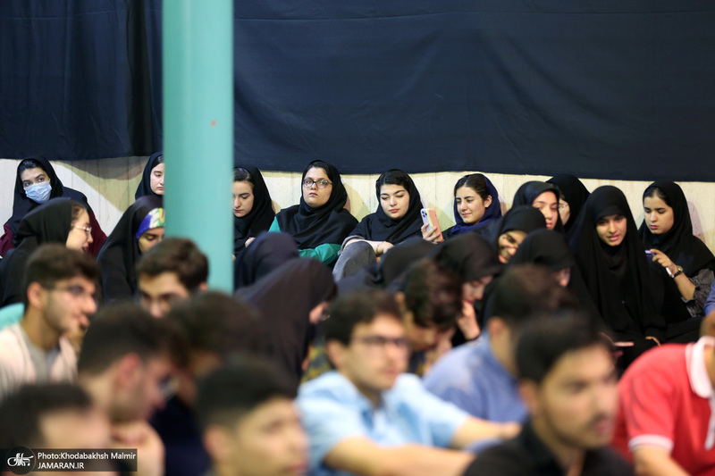 مراسم عزاداری دانشجویان دانشگاه علوم پزشکی تهران به مناسبت شهادت حضرت رقیه در حسینیه جماران