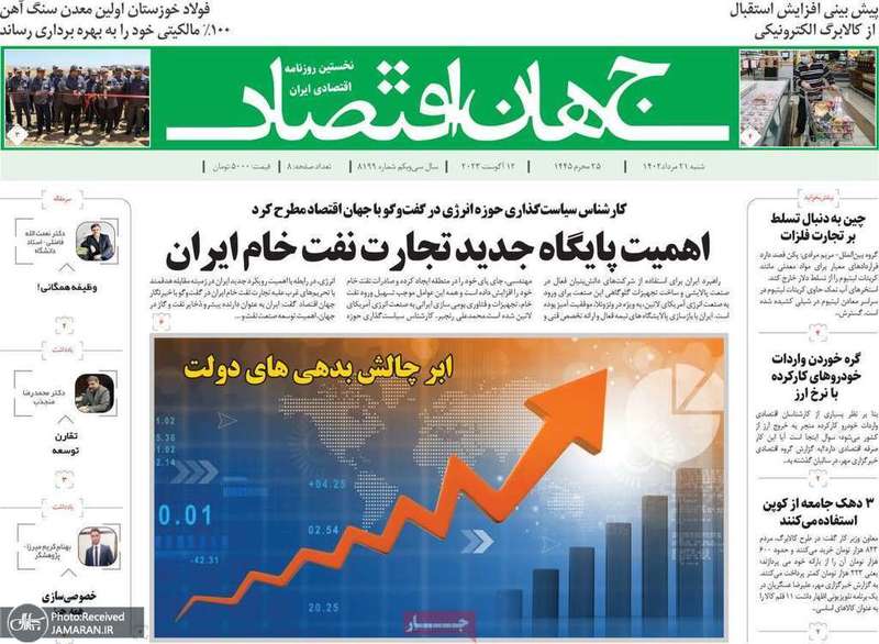 گزیده روزنامه های21 مرداد 1402