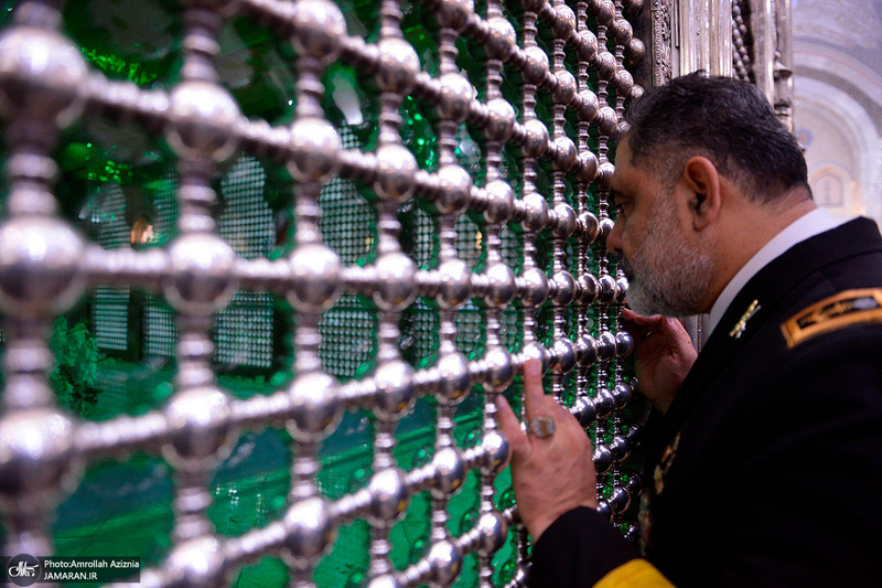 تجدید میثاق فرمانده و پرسنل نیروی دریایی ارتش جمهوری اسلامی ایران با آرمان‌های امام خمینی(س)