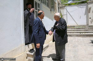 دیدار صلاح زواوی سفیر سابق فلسطین با سید حسن خمینی