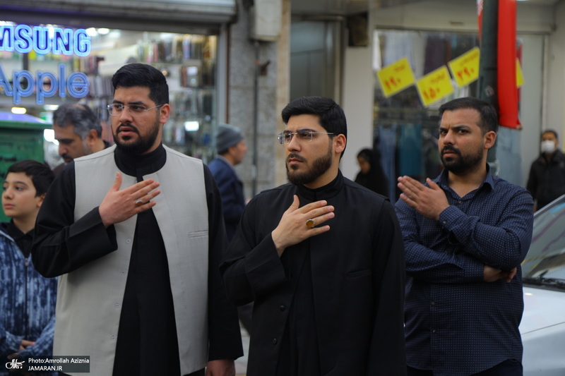 دسته عزاداری شهادت حضرت علی (ع) با حضور آیت‌الله العظمی وحید خراسانی