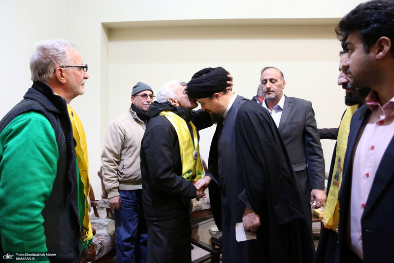 دیدار جمعی از خانواده  های شهدای لبنان با سیدحسن خمینی