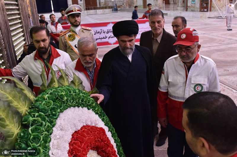 تجدید میثاق امدادگران جمعیت هلال احمر با آرمان های حضرت امام خمینی (س)