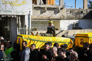 تشییع 40 شهید شهرک مجدل سلم در جنوب لبنان