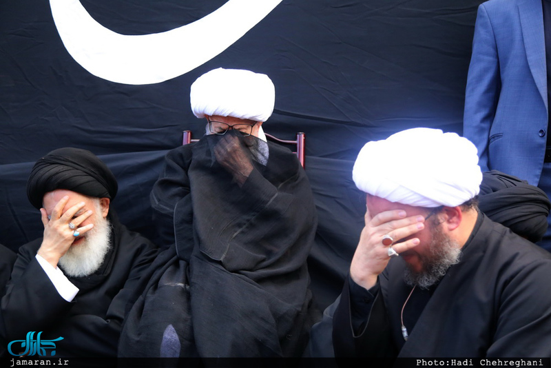 عزاداری آیت الله العظمی وحید خراسانی در سالروز شهادت حضرت فاطمه(س) 