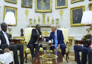 ادامه بی حرمتی ترامپ به میهمانانش در کاخ سفید