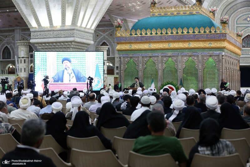 تجدید میثاق مهمانان سی و نهمین اجلاس وحدت اسلامی با آرمان‌های امام خمینی(س) -2