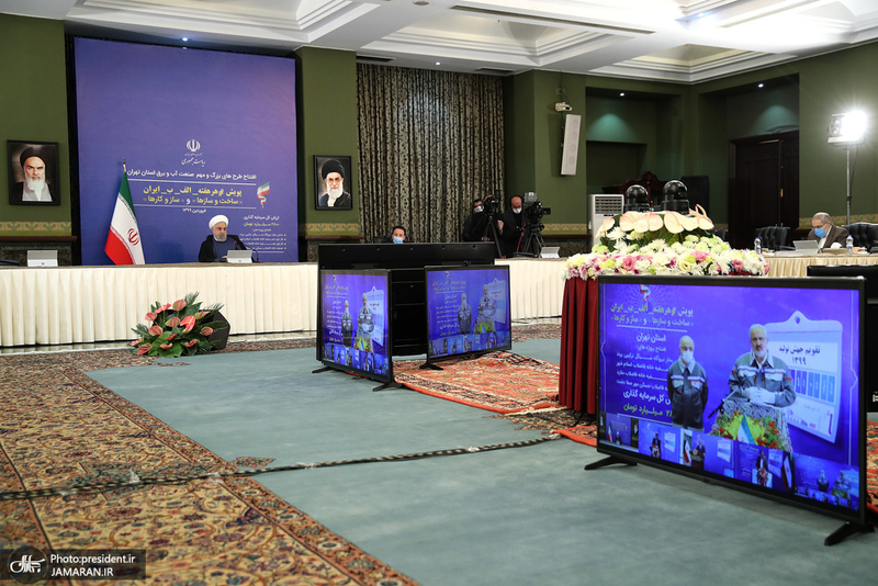 بهره برداری از چندین طرح بزرگ صنعت آب و برق از سوی رییس‌جمهوری