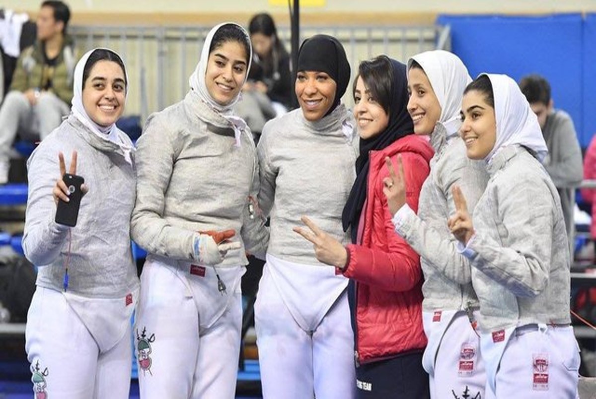 نهمی تیم دختران سابریست ایرانی در رقابت های  قهرمانی آسیا