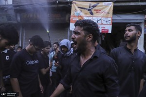 دسته عزاداری سنتی در کشمیر ھند