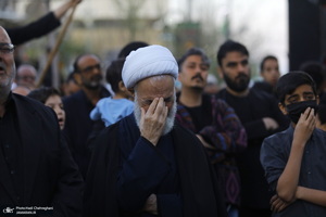دسته عزاداری شهادت حضرت علی (ع) با حضور آیت‌الله العظمی وحید خراسانی