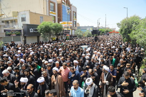 دسته عزاداری روز شهادت امام صادق (ع) با حضور آیت الله العظمی وحید خراسانی